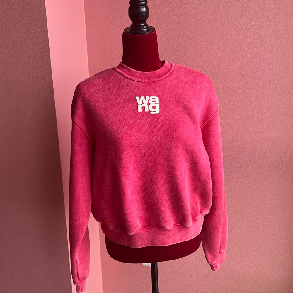 Alexander Wang essential terry logo crewneck sweatshirt